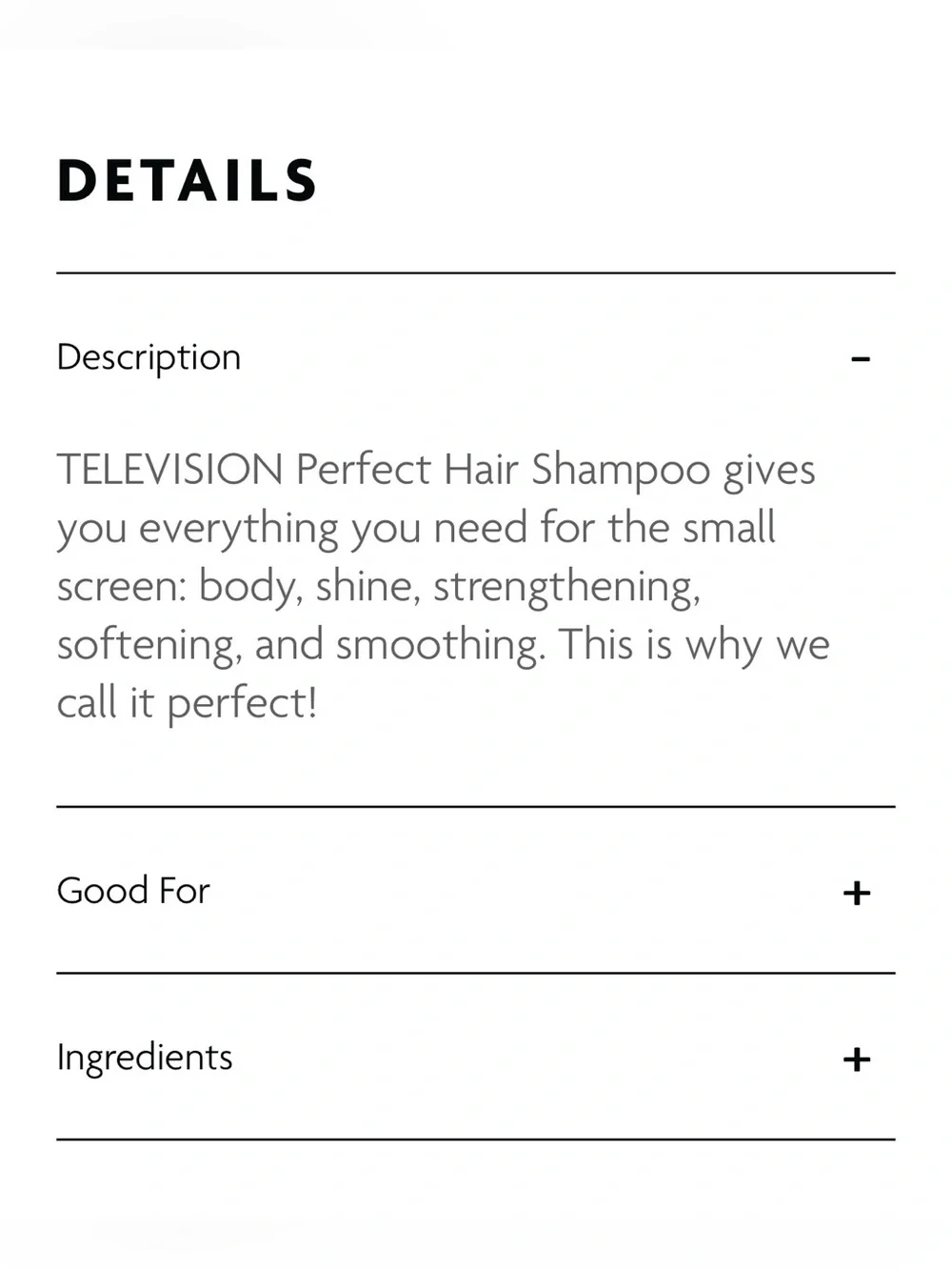 R+Co television perfect